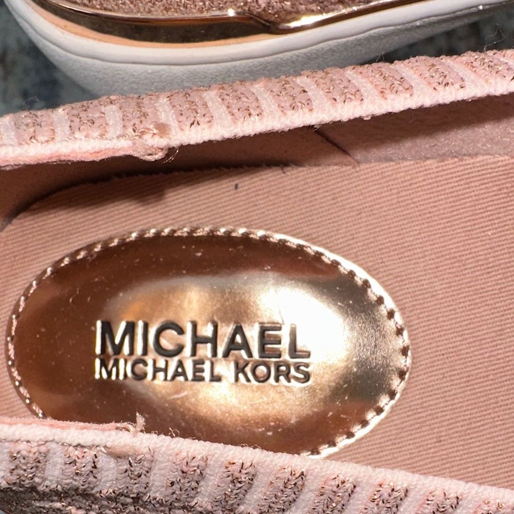 Michael Kors Women's Pink Slip-On Sneakers 7.5 - Picture 2 of 6